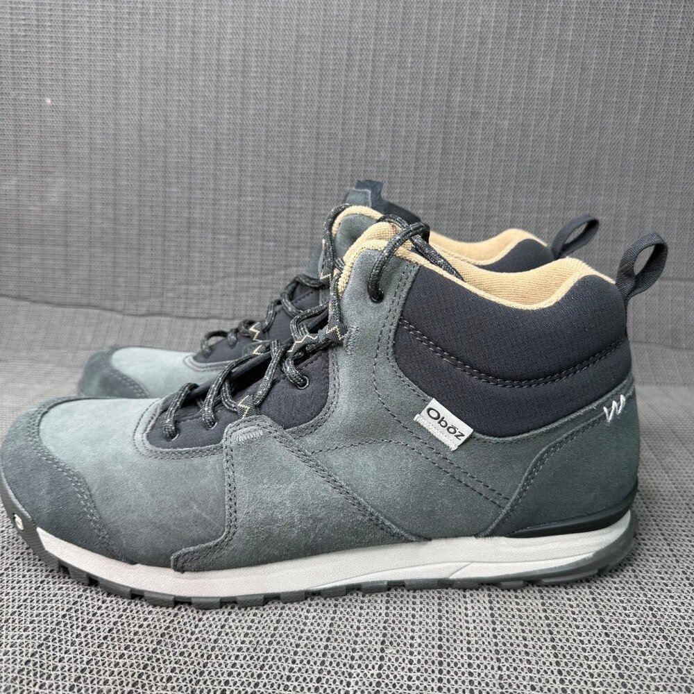 Oboz Black Sea Emma Womens Size 12 Two-tone Gray Mid Hiking Sneakers Waterproof